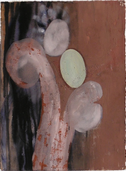 Untitled, Darra Keeton, c.1993,  paint on paper, 13" x 19"